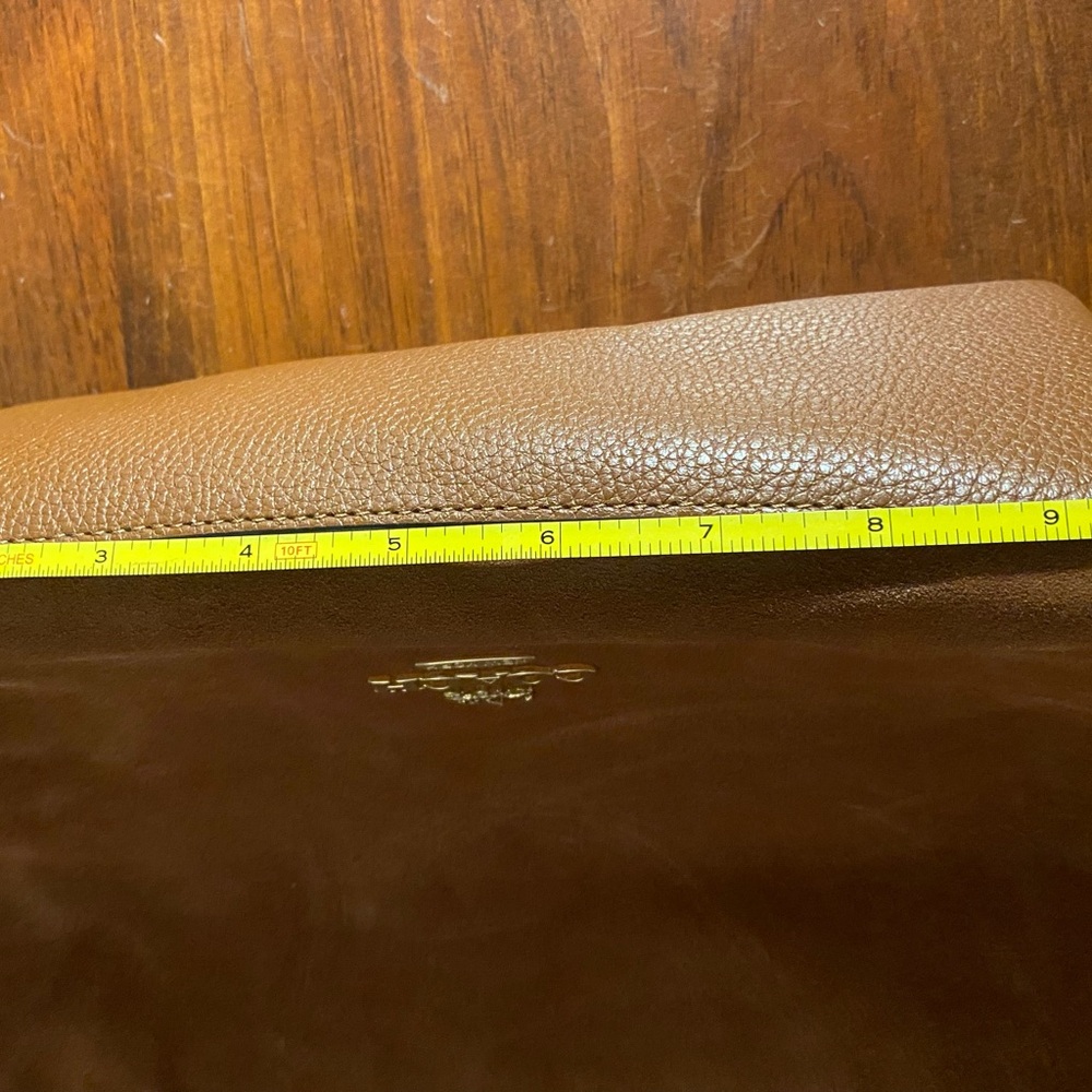 Coach Brown Suede Tote - Picture 16 of 17